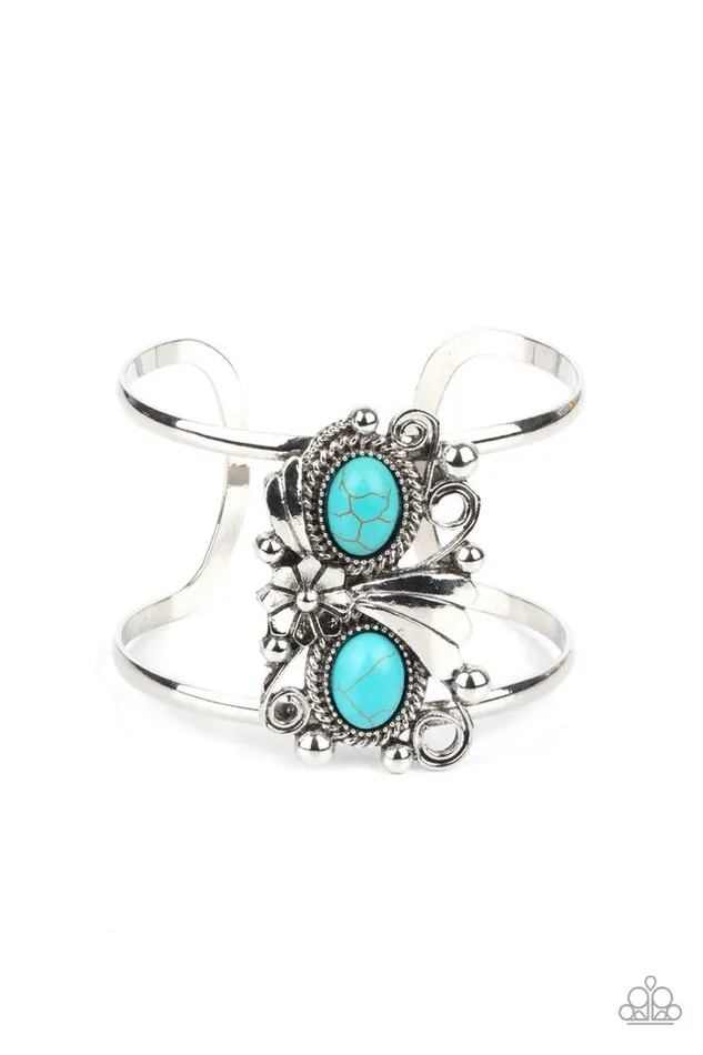 Bracelets Paparazzi Jewelry Paparazzi Bracelet Mojave Flower Girl Blue Bracelets Paparazzi Jewelry Paparazzi Bracelet Mojave Flower Girl Blue