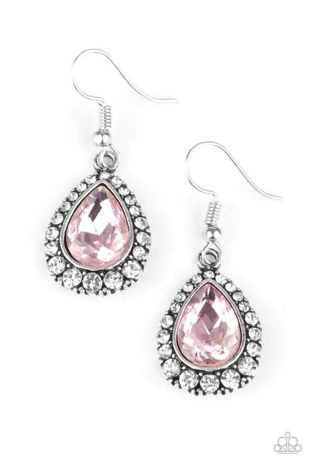 Earrings Paparazzi Jewelry Paparazzi Earring Ready Set GLOW Pink