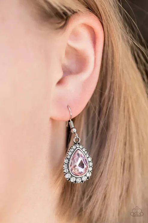 Earrings Paparazzi Jewelry Paparazzi Earring Ready Set GLOW Pink