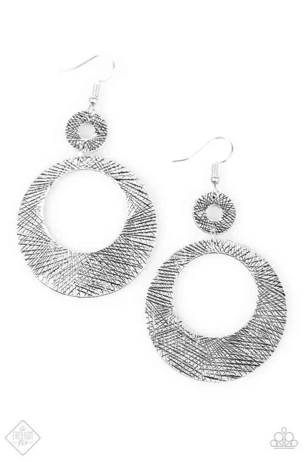 Paparazzi Earring Scratch That Silver Paparazzi Jewelry Earrings
