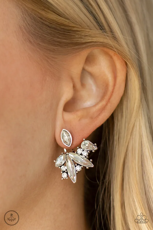 Paparazzi Jewelry Earrings Paparazzi Earring EMP Exclusive Deco Dynamite White
