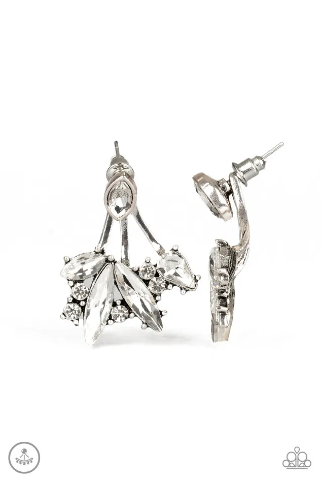 Paparazzi Jewelry Earrings Paparazzi Earring EMP Exclusive Deco Dynamite White Paparazzi Jewelry Earrings Paparazzi Earring EMP Exclusive Deco Dynamite White