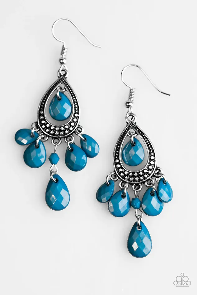 Paparazzi Jewelry Earrings Paparazzi Earring Enjoy The Wild Things Blue