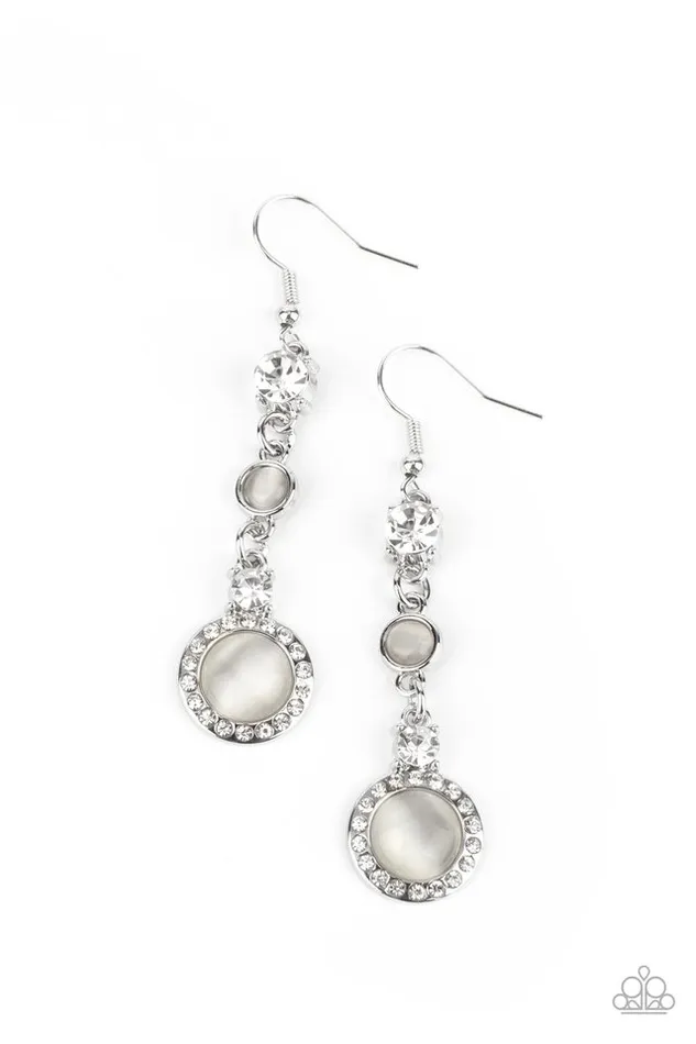 Paparazzi Jewelry Earrings Paparazzi Earring Epic Elegance White