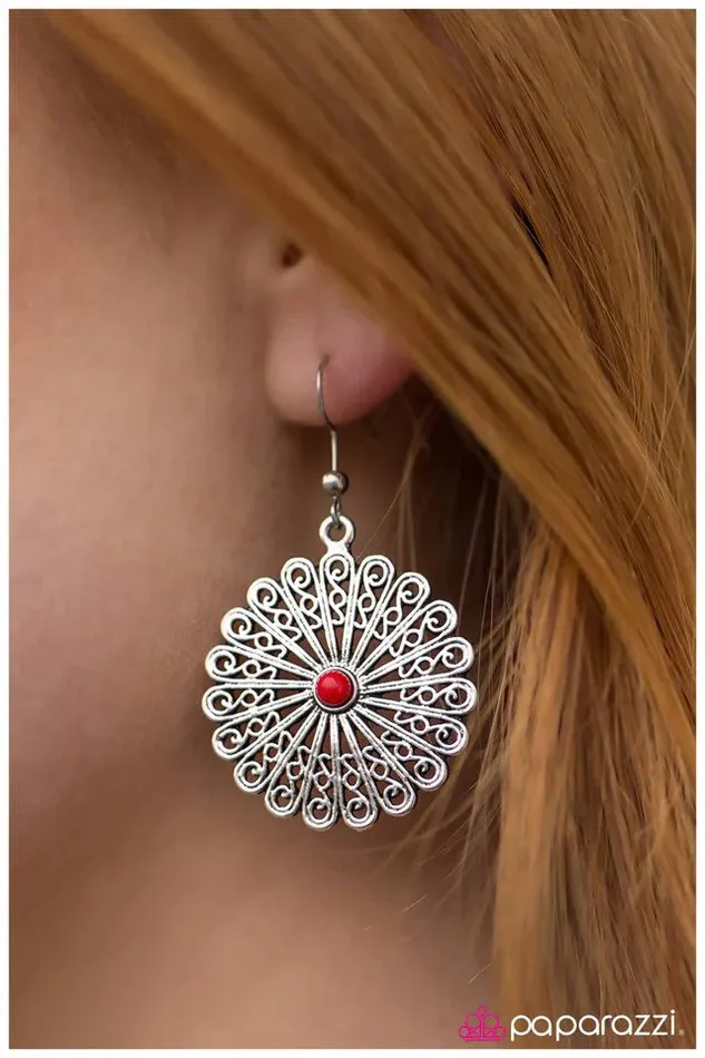 Paparazzi Jewelry Earrings Paparazzi Earring Everybody Mambo Red