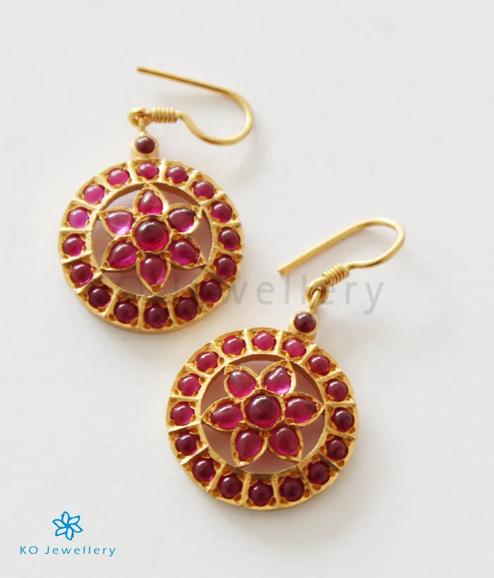 The Samanvaya Silver Earrings Red Silversmith Earrings