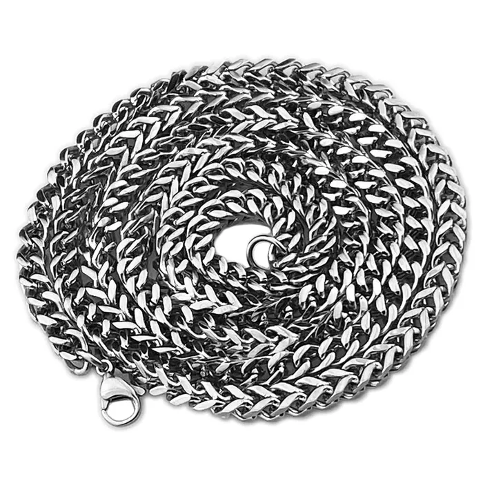 Bling Cartel Admin Necklaces Solid Stainless Steel Franco Chain Necklace 36