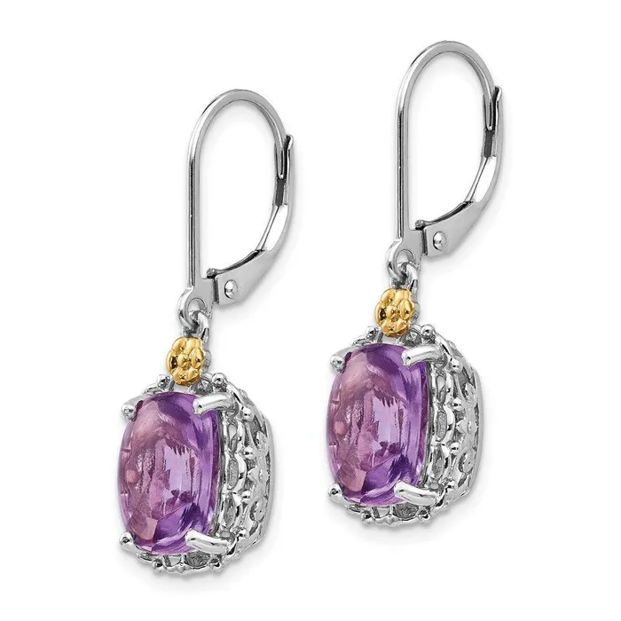 Jewelry Earrings Sterling Silver w14k Amethyst Earrings