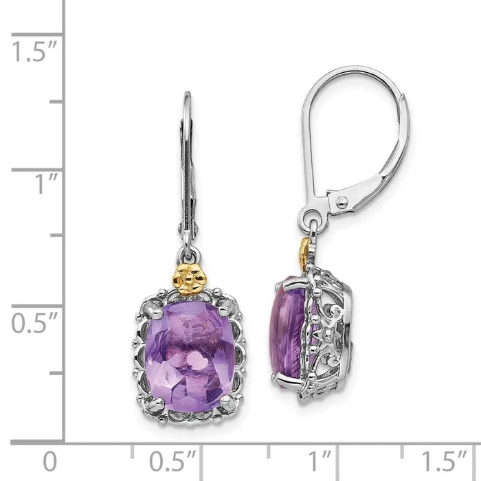 Jewelry Earrings Sterling Silver w14k Amethyst Earrings