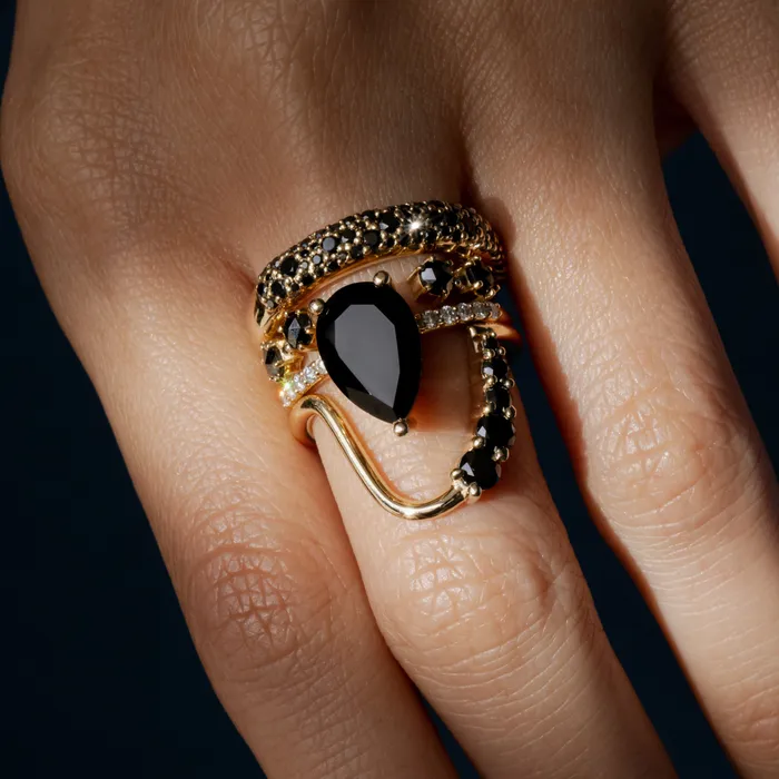 Marrow Fine Rings Sweet Melissa Black Onyx Ring