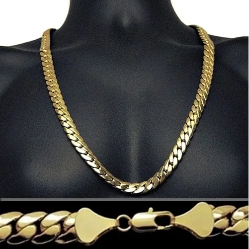 Necklaces Bling Cartel Admin 14K Gold Plated Miami Cuban Chain Necklace 30 x 12MM
