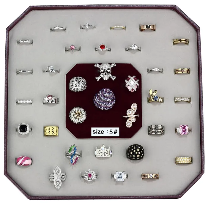 Rings Alamode VK001SIZE5 Assorted Brass Ring with Assorted in Assorted