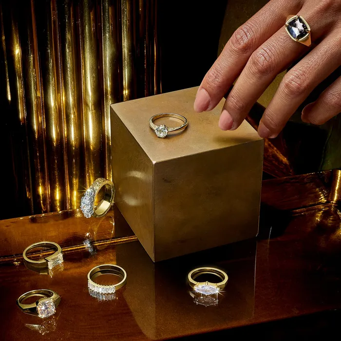 Rings Lauren Wolf Jewelry Speckled Diamond Empire Ring