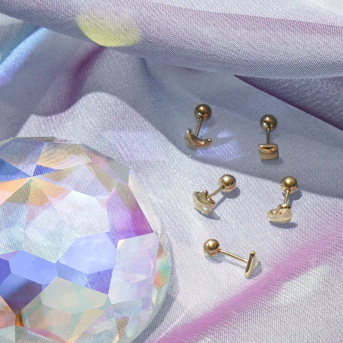 Star Stud Ballback Single READYMADE Earrings
