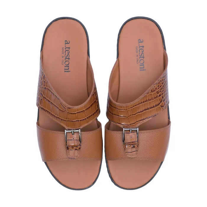 ATestoni Mens TLM PrCroc Calf Sandal A Testoni Rings