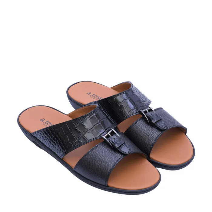 ATestoni Mens TLM PrCroc Calf Sandal A Testoni Rings