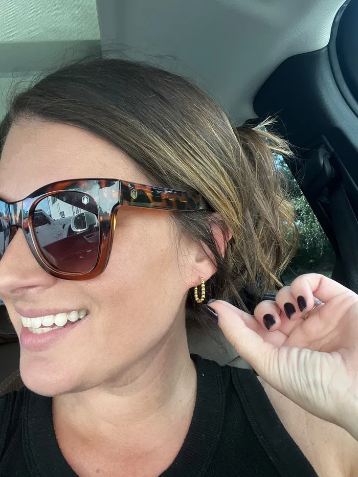 Classic Gold Oval Hoop Earrings Prep Obsessed PR Earrings
