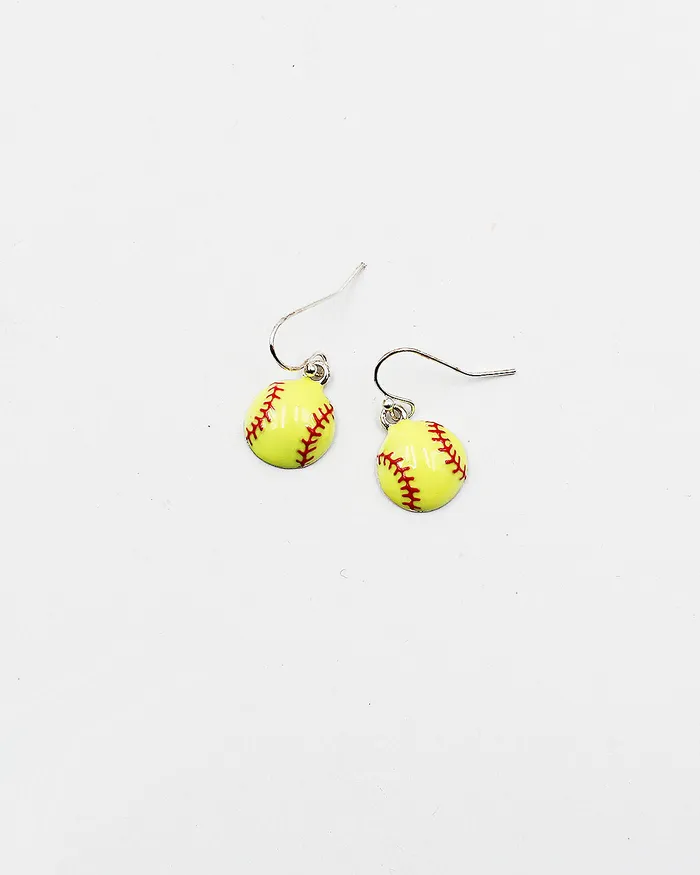 Earrings Softball Dangle Earrings 090122