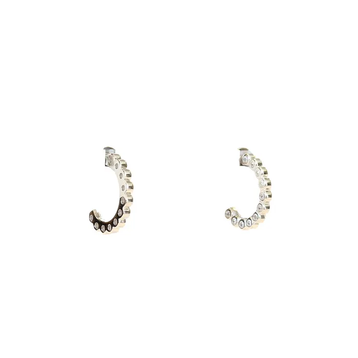 Esprit Esprit Earrings Silver Color Wth C Style Stone Earrings