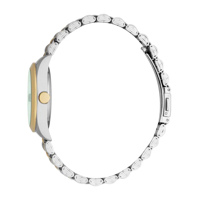 Esprit Madison ll Women Green Dial Silver Gold Watch Esprit Earrings
