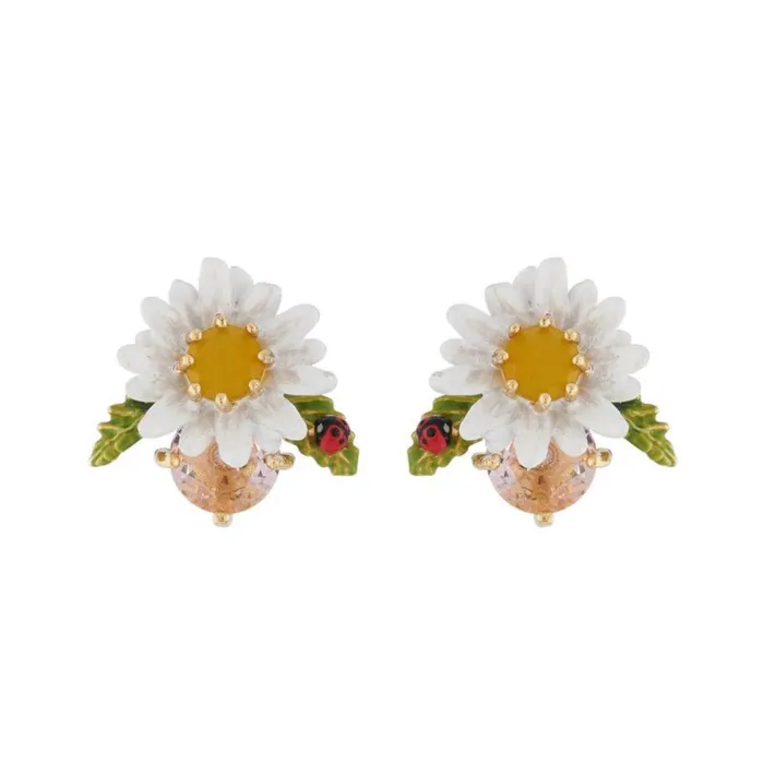 Les NereidesDaisy On Faceted Glass EarringsOne Size Les Nereides Earrings Les NereidesDaisy On Faceted Glass EarringsOne Size Les Nereides Earrings