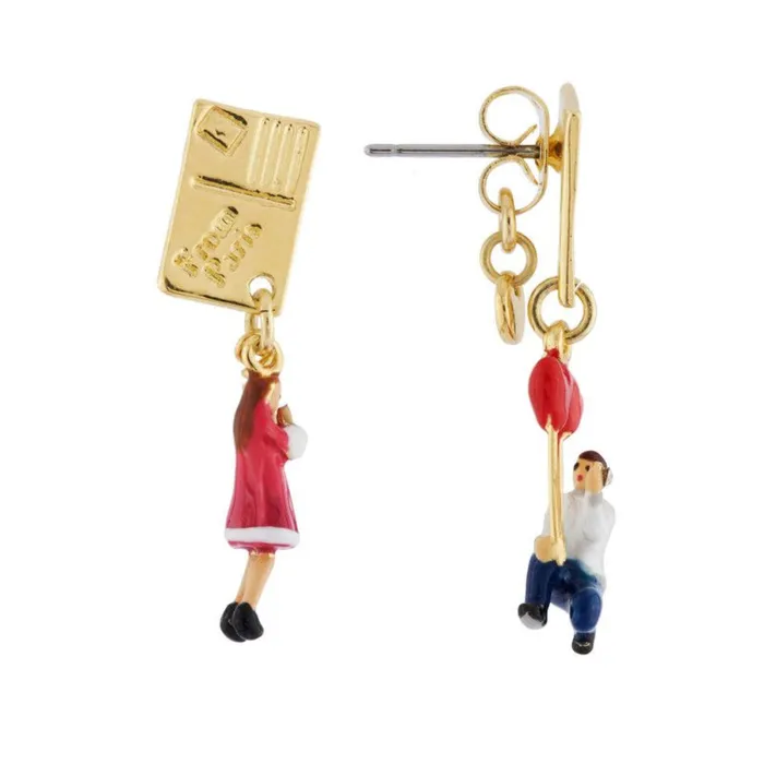 Les Nereides Would You Marry Me Asymmetrical Earrings Les Nereides Earrings