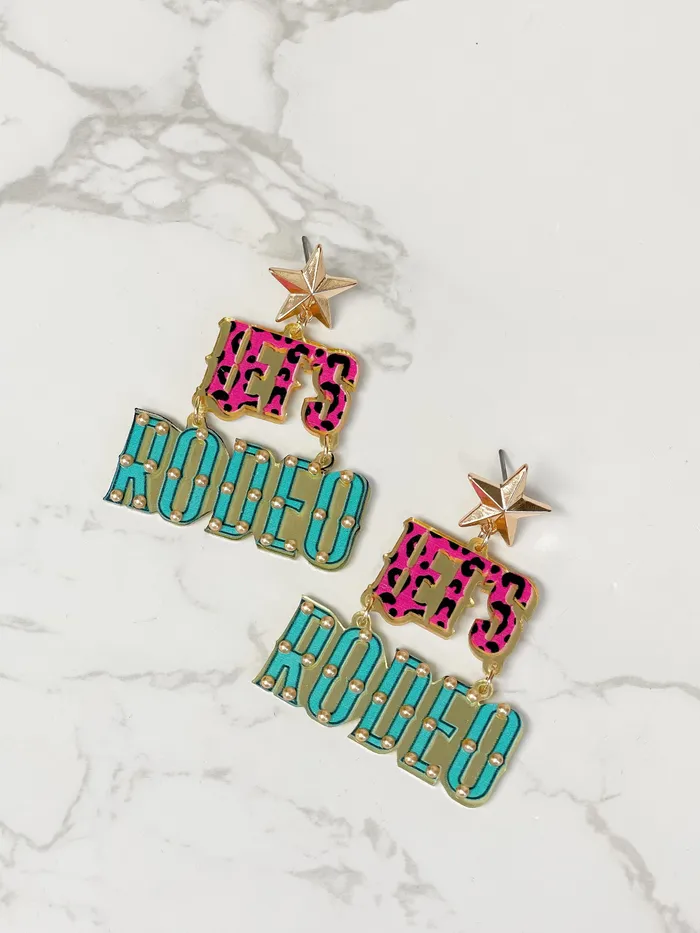 Prep Obsessed RNK Earrings Lets Rodeo Dangle Earrings