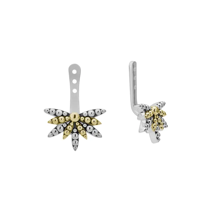Signature Caviar TwoTone Stud Earrings with Earring Jacket Lagos Earrings Signature Caviar TwoTone Stud Earrings with Earring Jacket Lagos Earrings