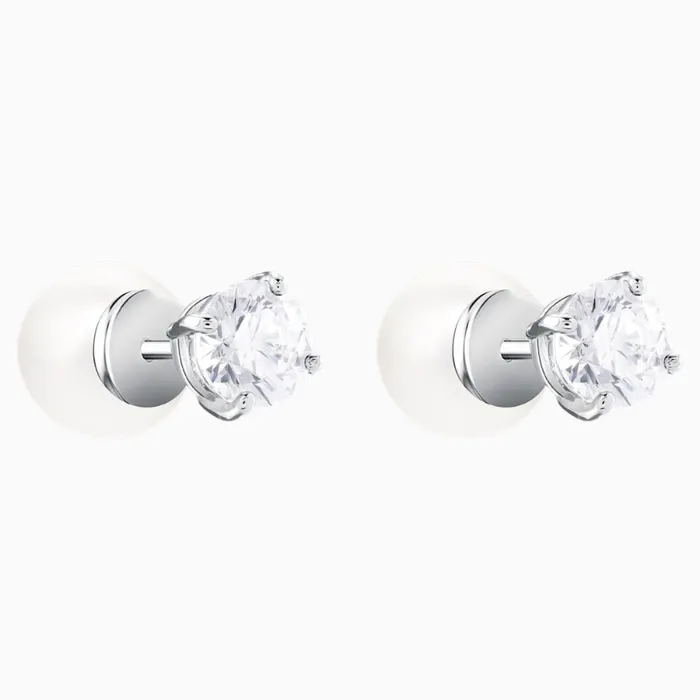 Swarovski Attract Pierced Earrings White Swarovski Earrings