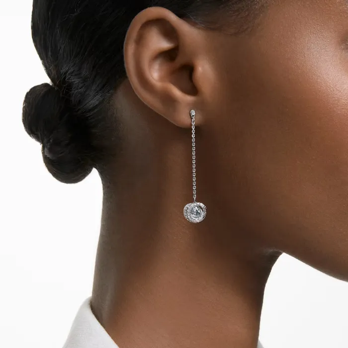 Swarovski Generation Drop Earrings Long White Rhodium plated Swarovski Earrings Swarovski Generation Drop Earrings Long White Rhodium plated Swarovski Earrings