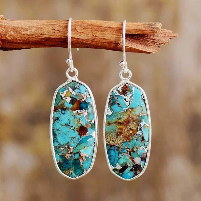 WickedAF Earrings Turquoise Natural Stone Earrings