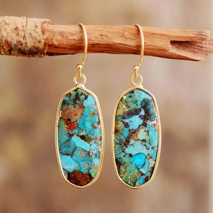 WickedAF Earrings Turquoise Natural Stone Earrings