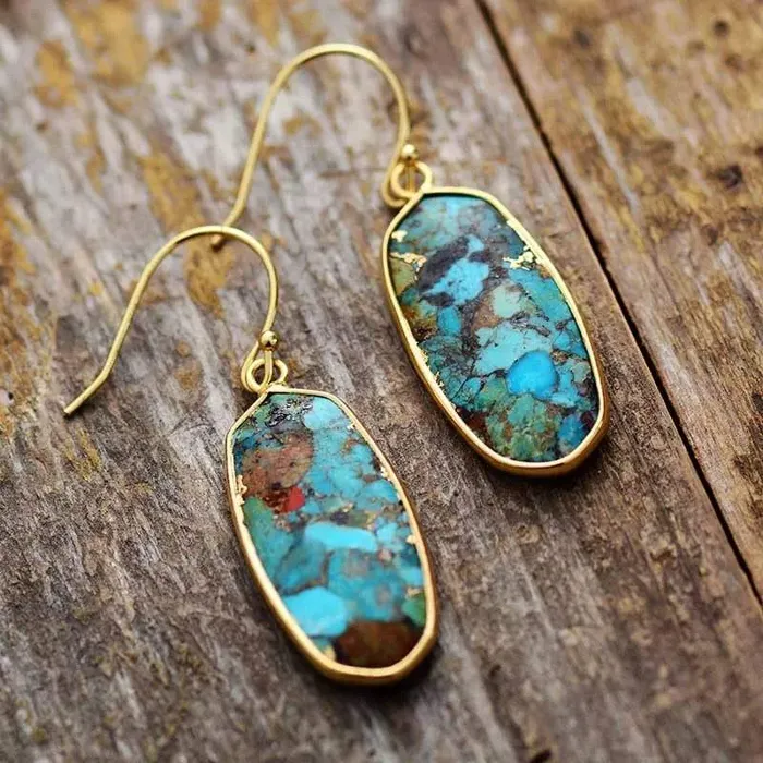 WickedAF Earrings Turquoise Natural Stone Earrings