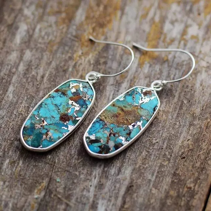 WickedAF Earrings Turquoise Natural Stone Earrings