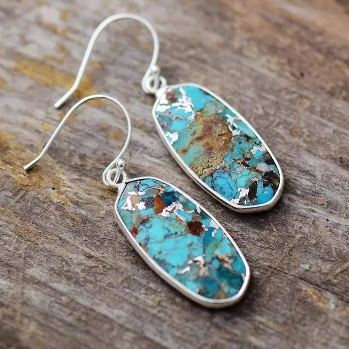 WickedAF Earrings Turquoise Natural Stone Earrings