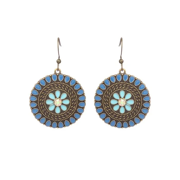 wickedafstore Earrings Multicolor Vintage Boho Tear Drop Earrings